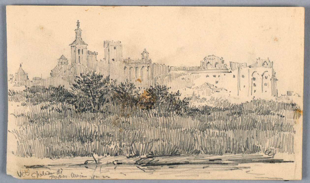 Château de Papes, Aviñón de Arnold William Brunner