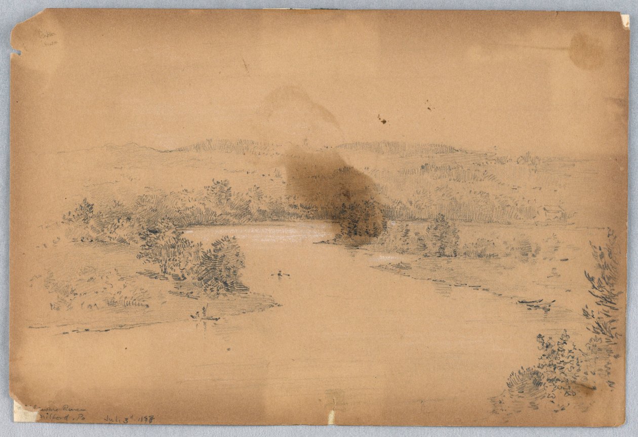 Río Delaware, Milford, Pa. de Arnold William Brunner