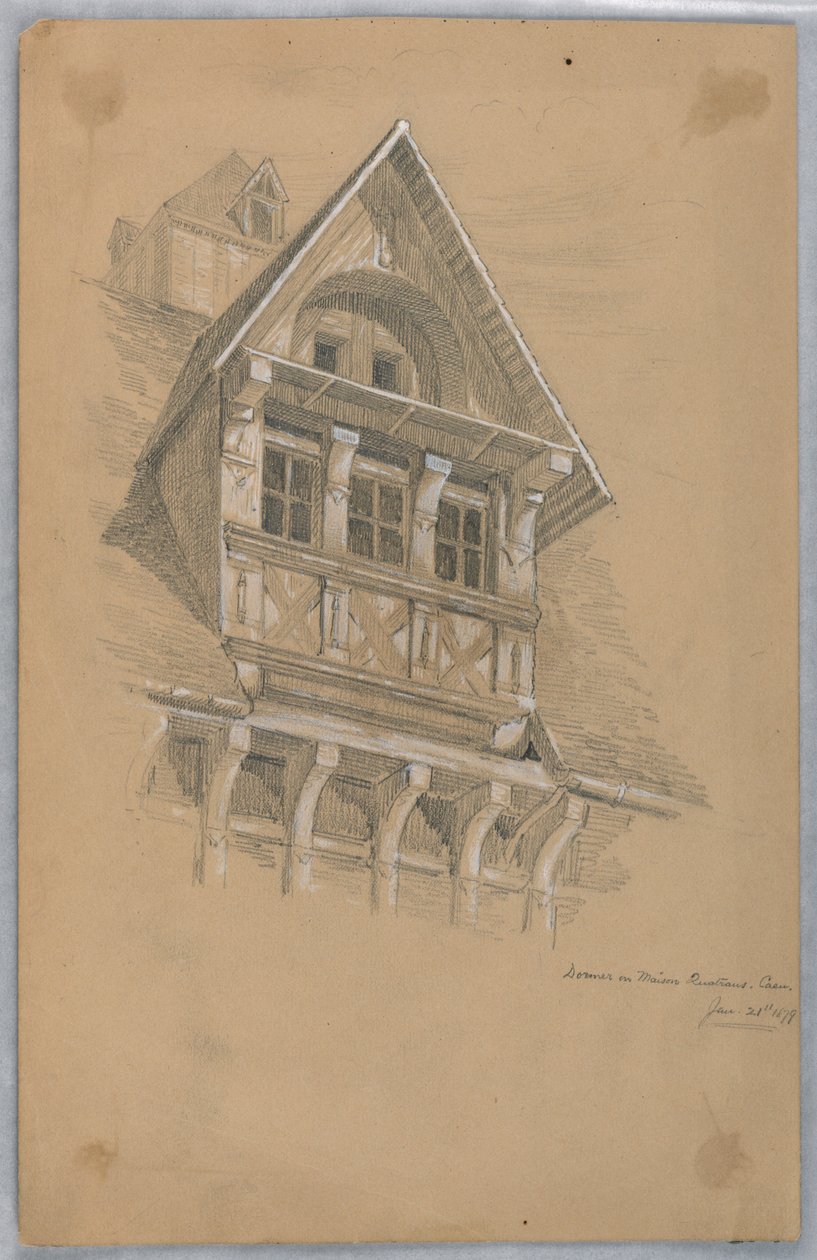 Dormitorio en Maison des Quatrans, Caen de Arnold William Brunner