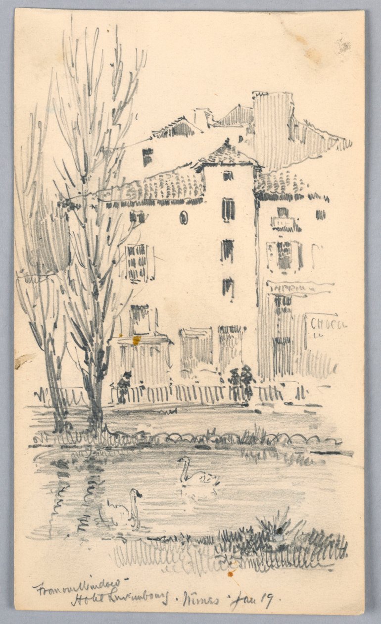 Hotel Luxemburgo, Nîmes – Desde nuestra ventana de Arnold William Brunner