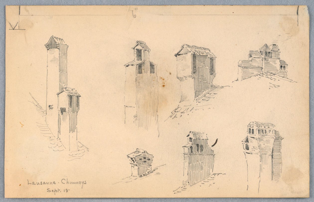 Chimeneas de Lausana de Arnold William Brunner