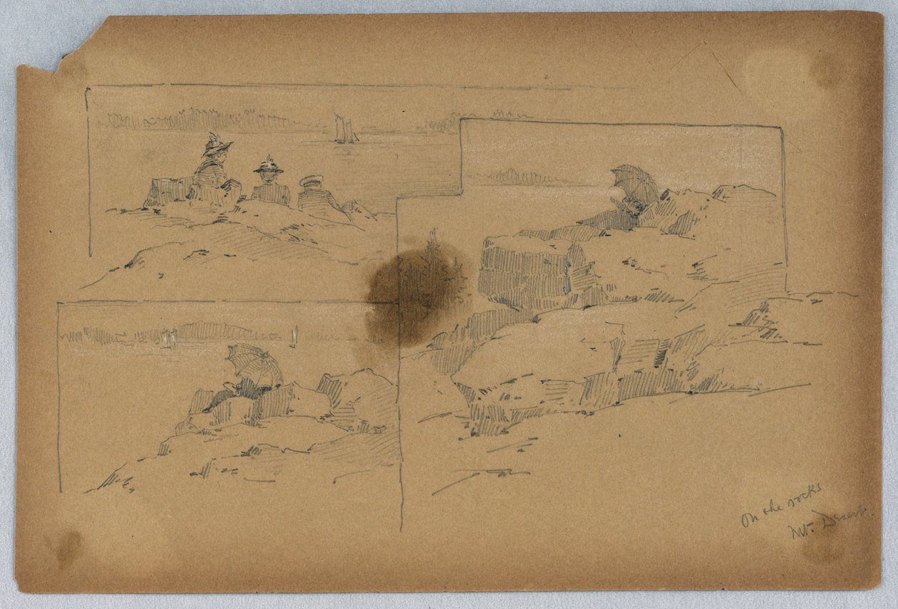 En las rocas, Mt. Desert de Arnold William Brunner