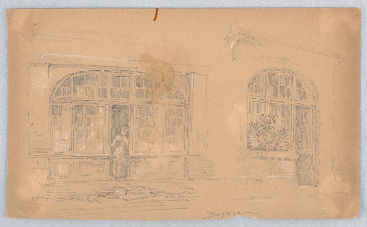 Boceto en Bayeux de Arnold William Brunner