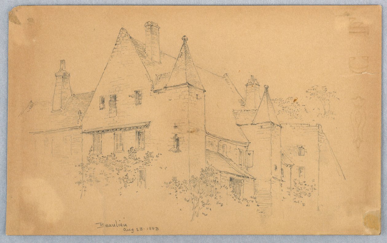 Boceto de Beaulieu de Arnold William Brunner
