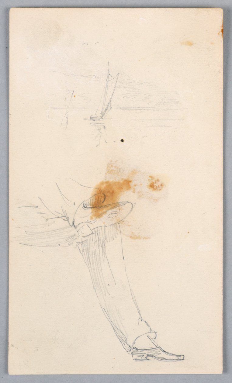 Boceto de Piernas Cruzadas de Arnold William Brunner