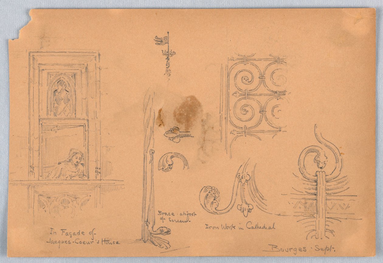 Bocetos en Bourges de Arnold William Brunner