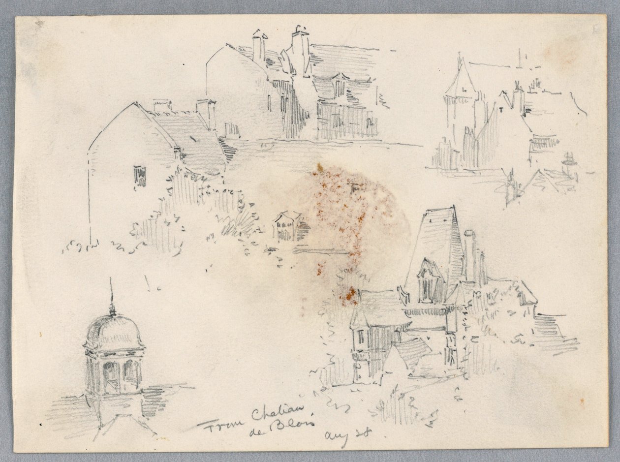Bocetos del Château de Blois de Arnold William Brunner