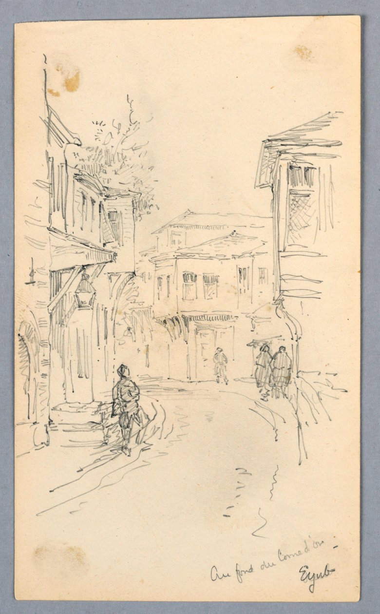 Escena callejera de Arnold William Brunner