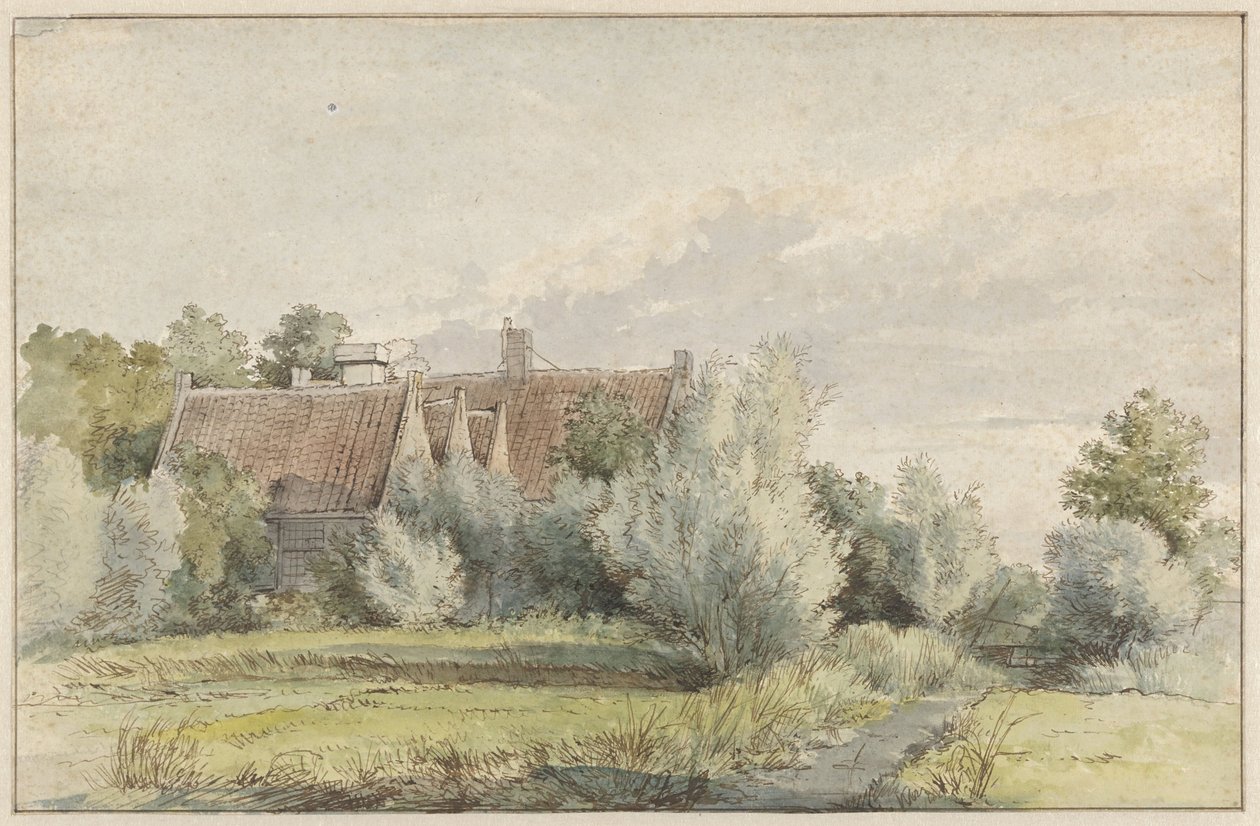 Casa entre árboles de Arnoldus Johannes Eymer