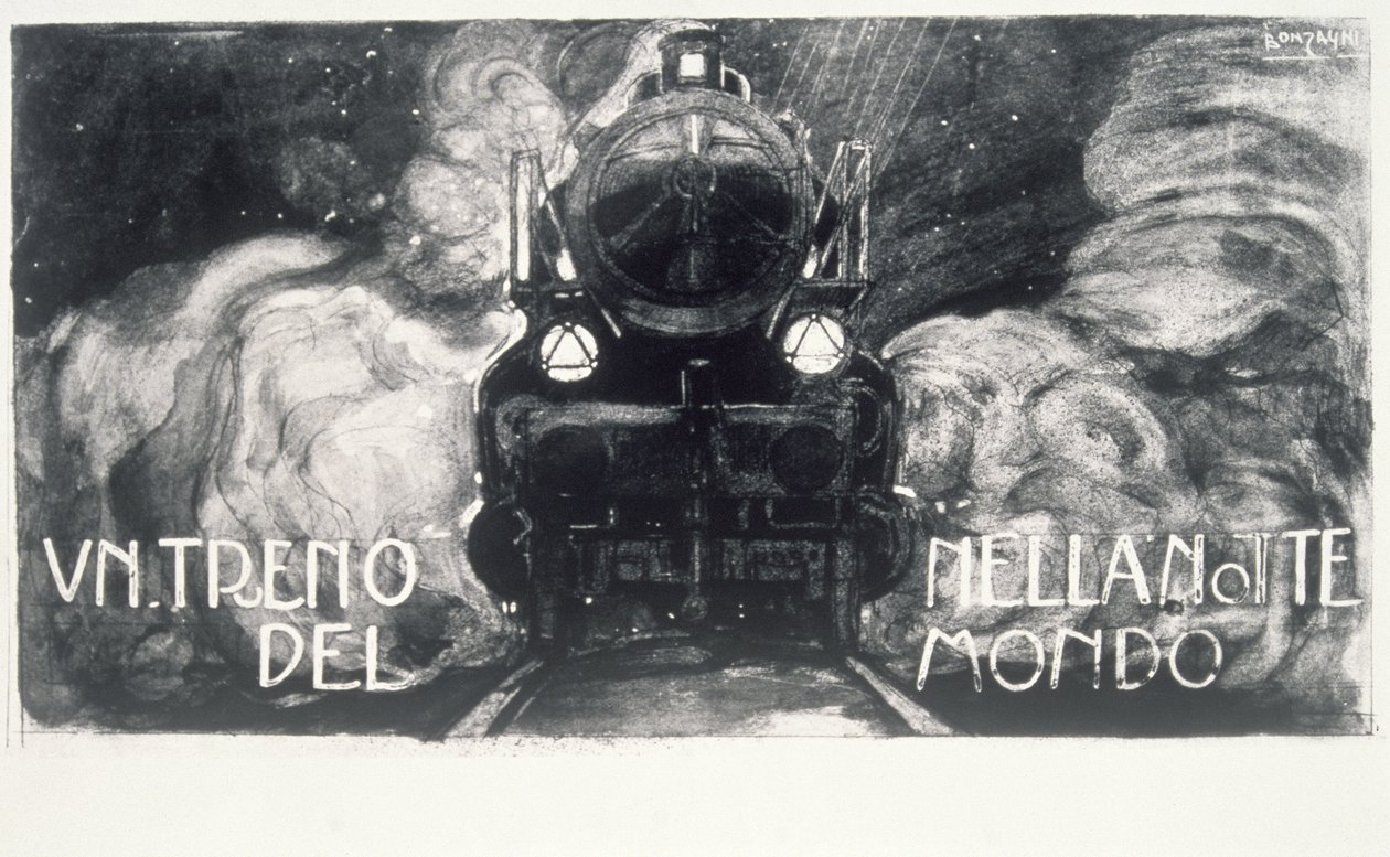 Un tren en la noche del mundo de Aroldo Bonzagni