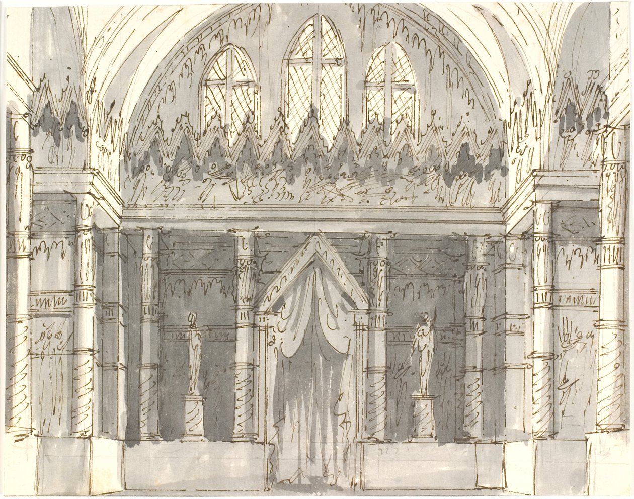 Interior de iglesia de Aron Wallick