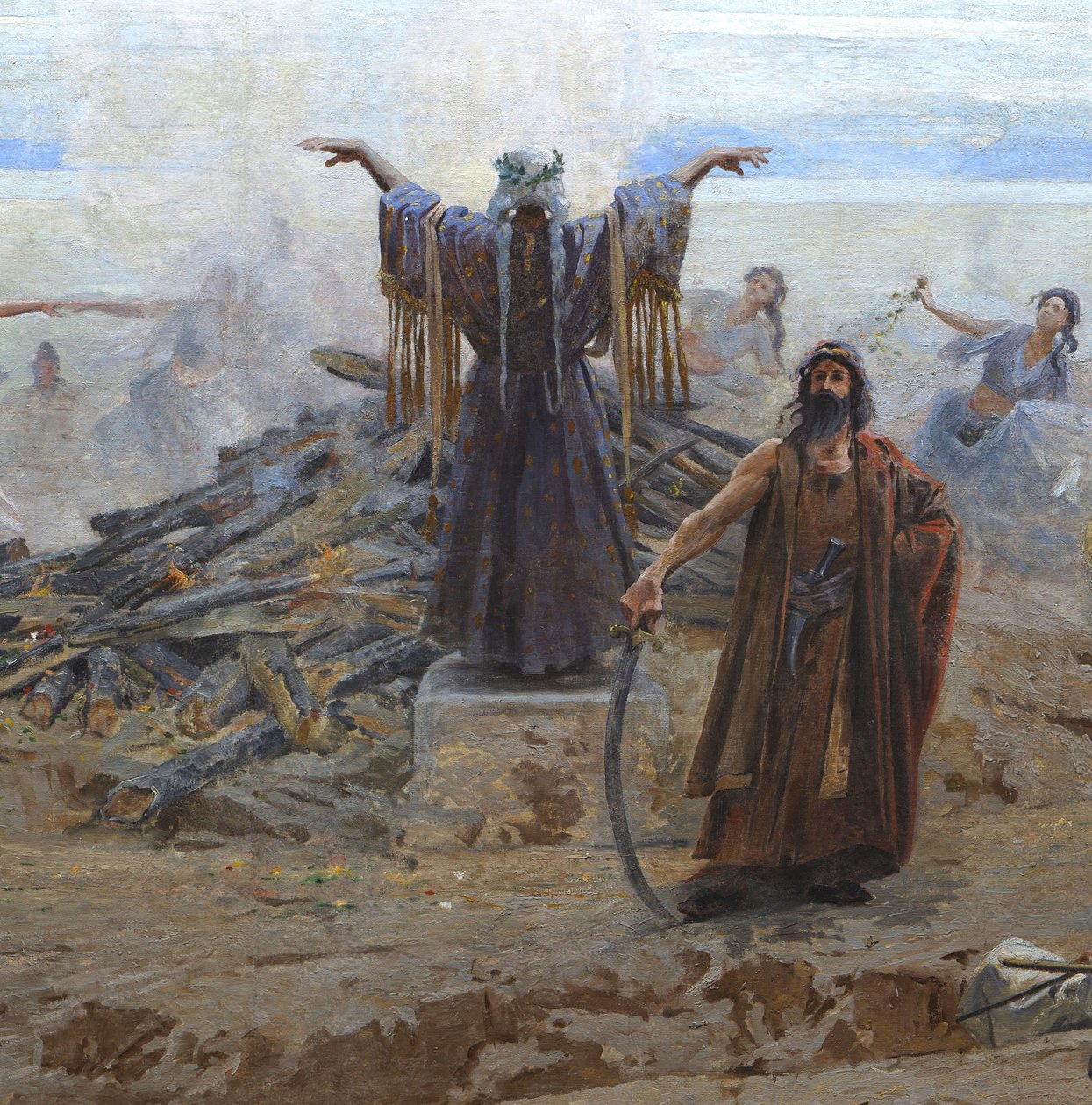 La entrada de los húngaros (Feszty-körkép) de Arpad Feszty