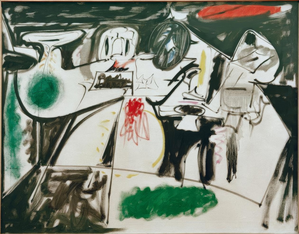 Última pintura (El monje negro) de Arshile Gorky