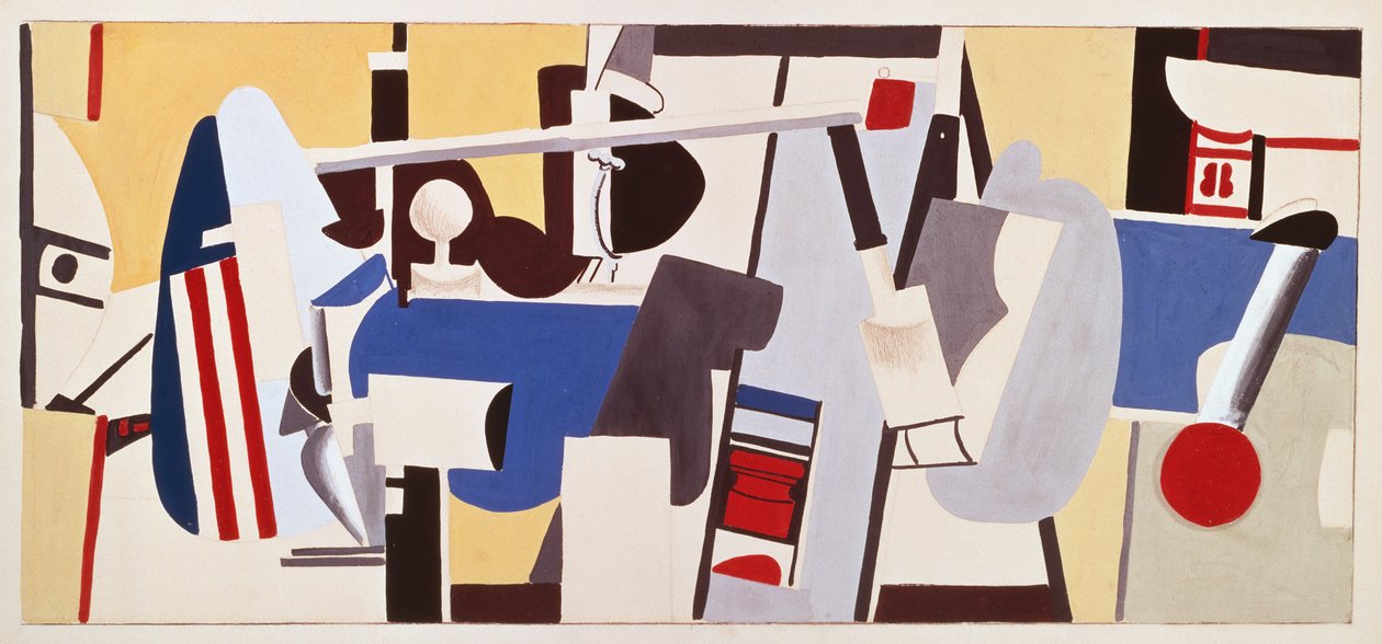 Estudio para el mural del Edificio de la Administración, Aeropuerto de Newark, Nueva Jersey de Arshile Gorky