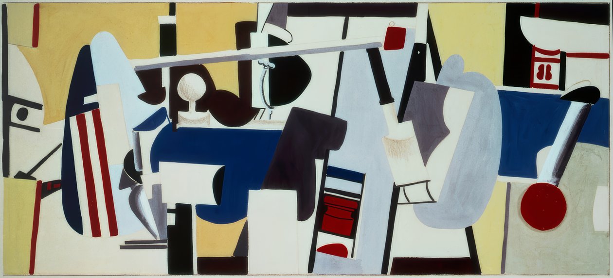 Estudio para mural del Edificio de Administración, Aeropuerto de Newark, Nueva Jersey de Arshile Gorky