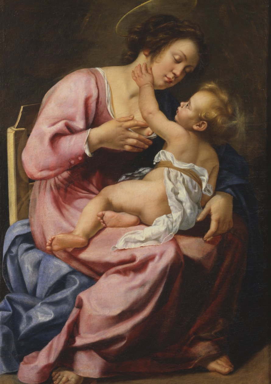 Madonna y el Niño de Artemisia Gentileschi