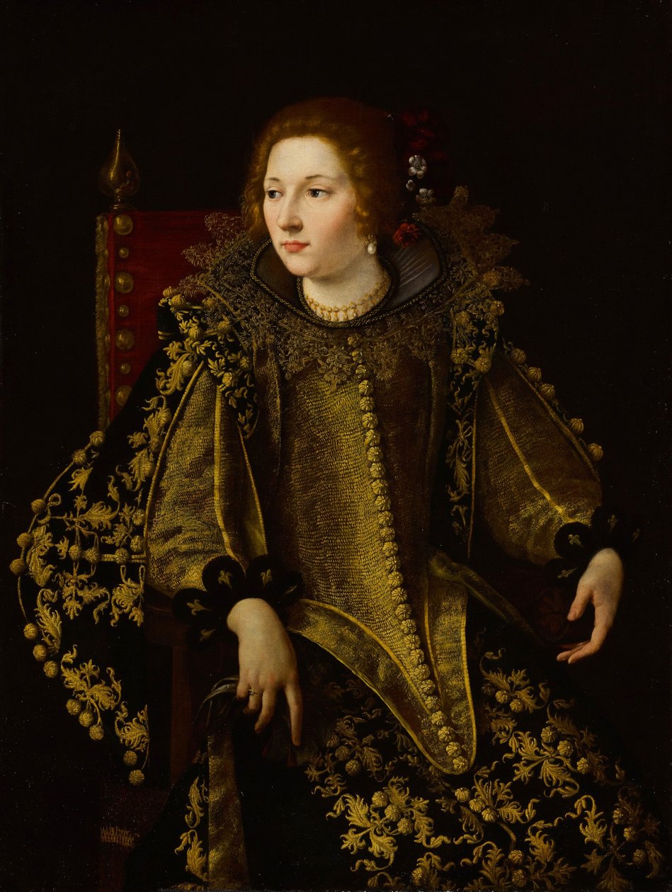 Italiano: Ritratto di una donna seduta (signora Caterina Savelli) Retrato de una dama sentada (signora Caterina Savelli) de Artemisia Gentileschi