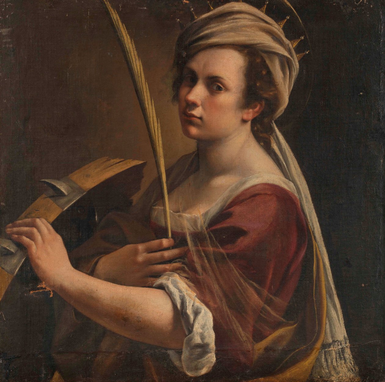 Autorretrato como Santa Catalina de Alejandría de Artemisia Gentileschi