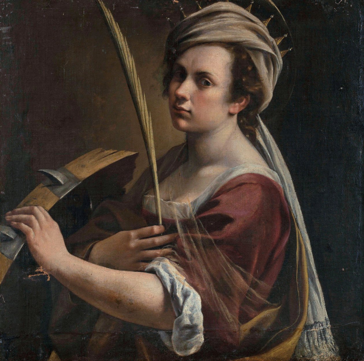 Autorretrato como Santa Catalina de Alejandría de Artemisia Gentileschi