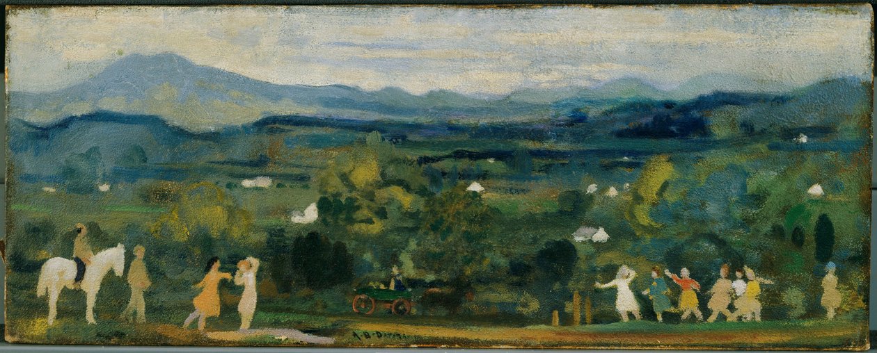 El nacimiento del verde de Arthur Bowen Davies