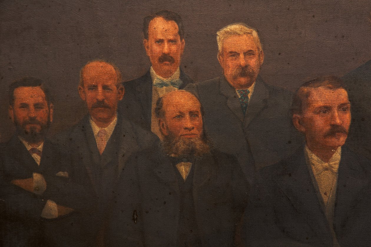 Primer Consejo Municipal, Borough de Dunkinfield, 1899 de Arthur Bradshaw