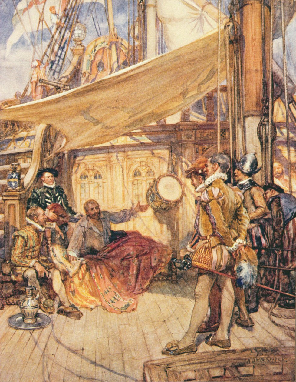 El tambor de Drake, ilustración de 