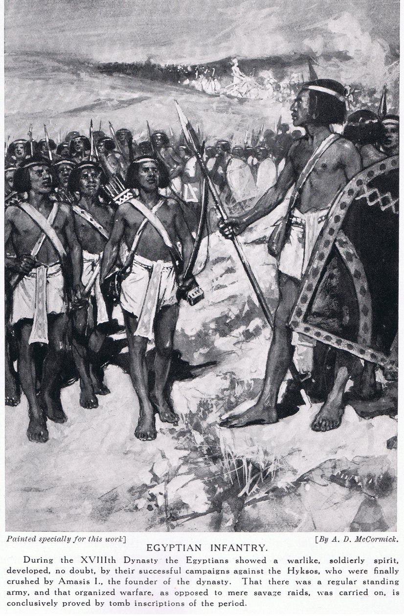 Infantería egipcia, c.1920 de Arthur David McCormick