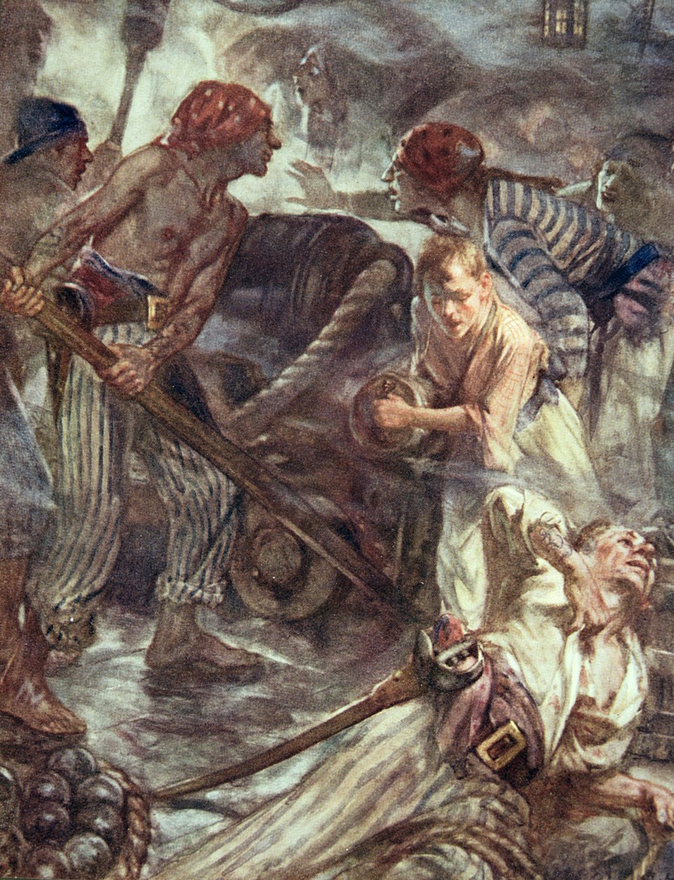 El Temeraire luchador, ilustración de 