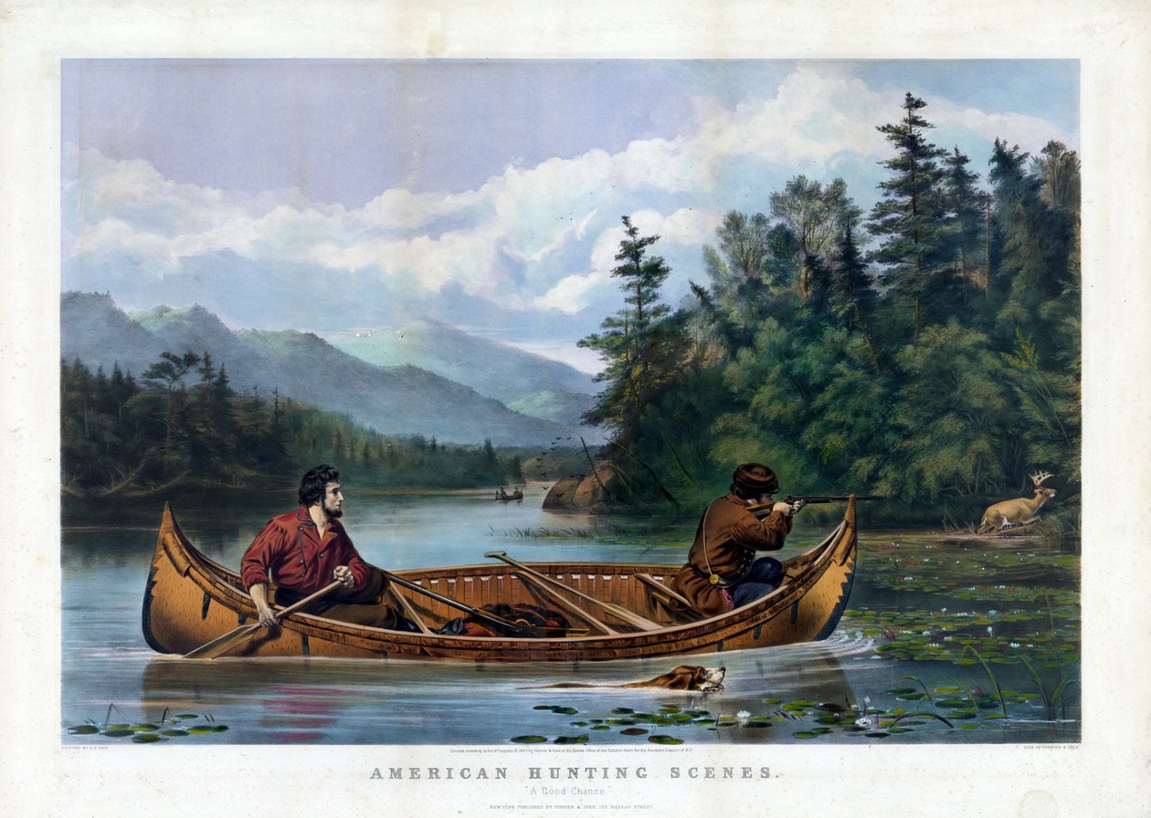 Un buen cambio, publicado por Currier & Ives, c.1863 de Arthur Fitzwilliam after Tait