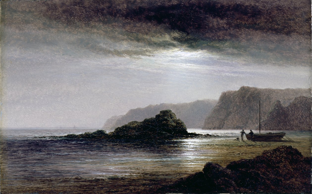 Paisaje Costero a la Luz de la Luna de Arthur Gilbert