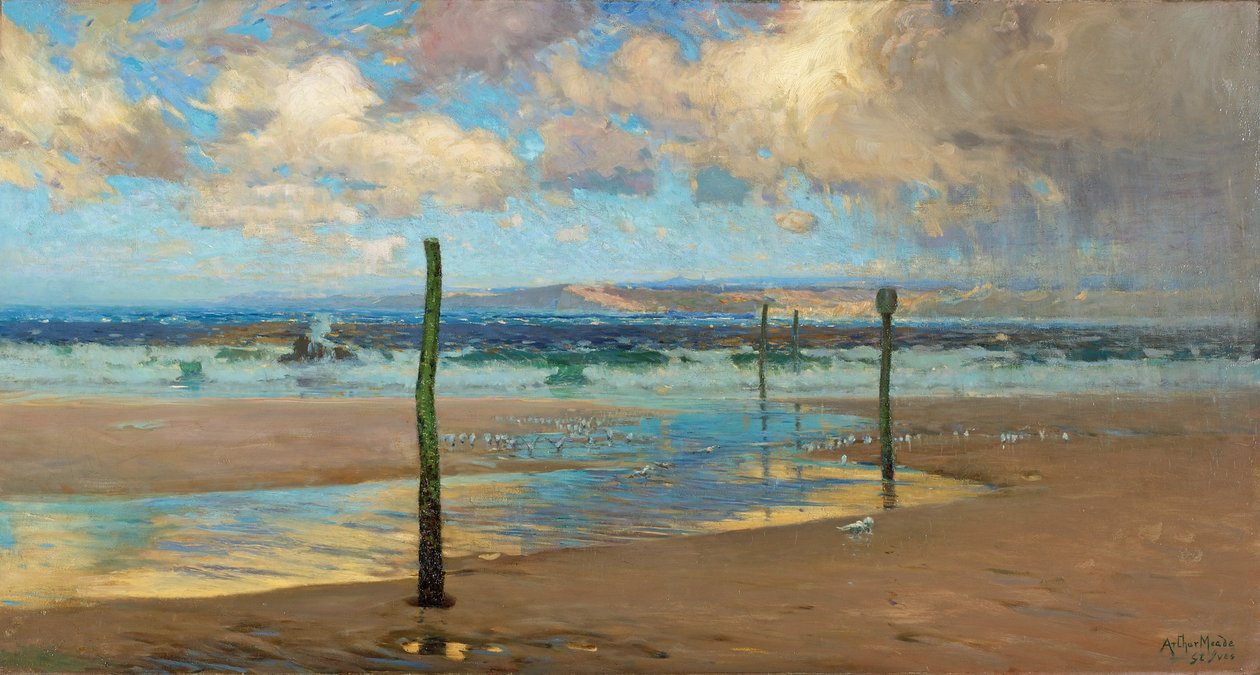 Una orilla barrida por el viento, 1903 de Arthur Meade