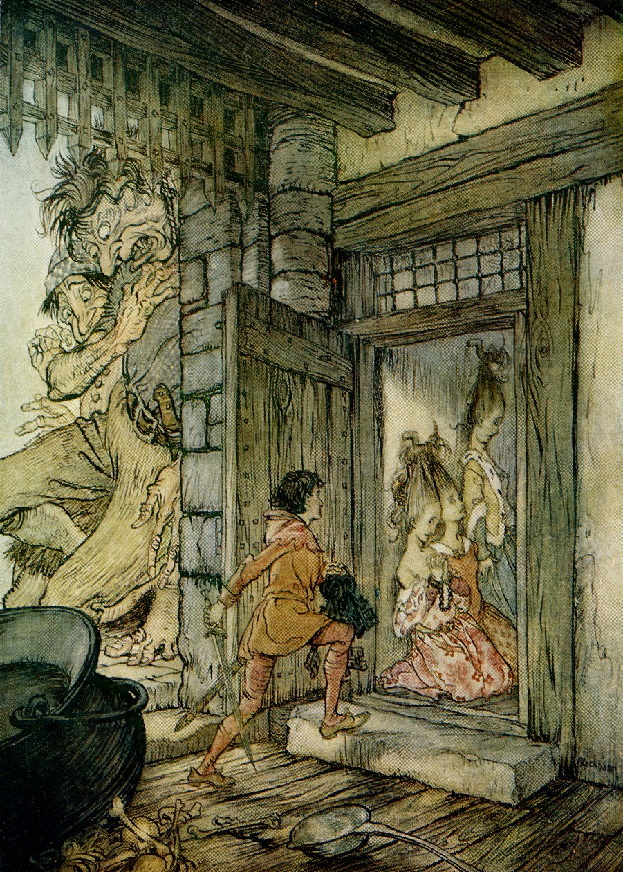 Jack el Matagigantes de Arthur Rackham