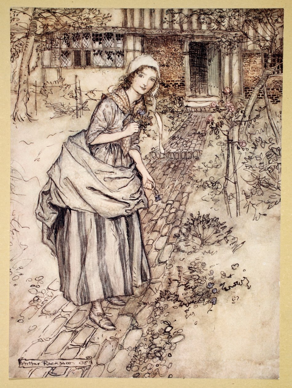 Las Doncellas lo llaman amor-en-ocio, ilustración de 