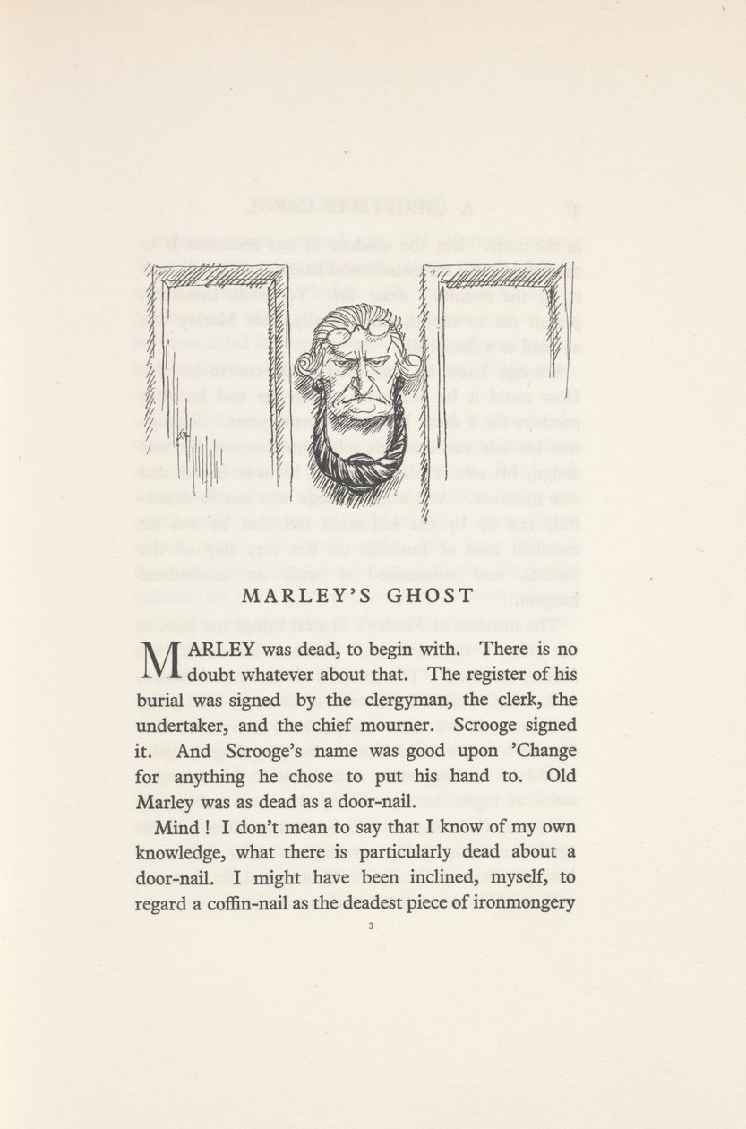 El Fantasma de Marley - Un Cuento de Navidad de Arthur Rackham