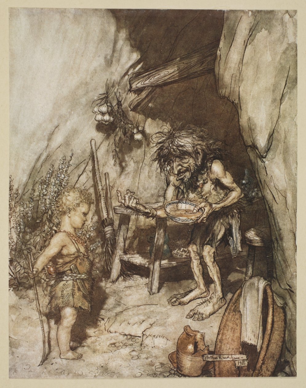 Mime y el infante, ilustración de 