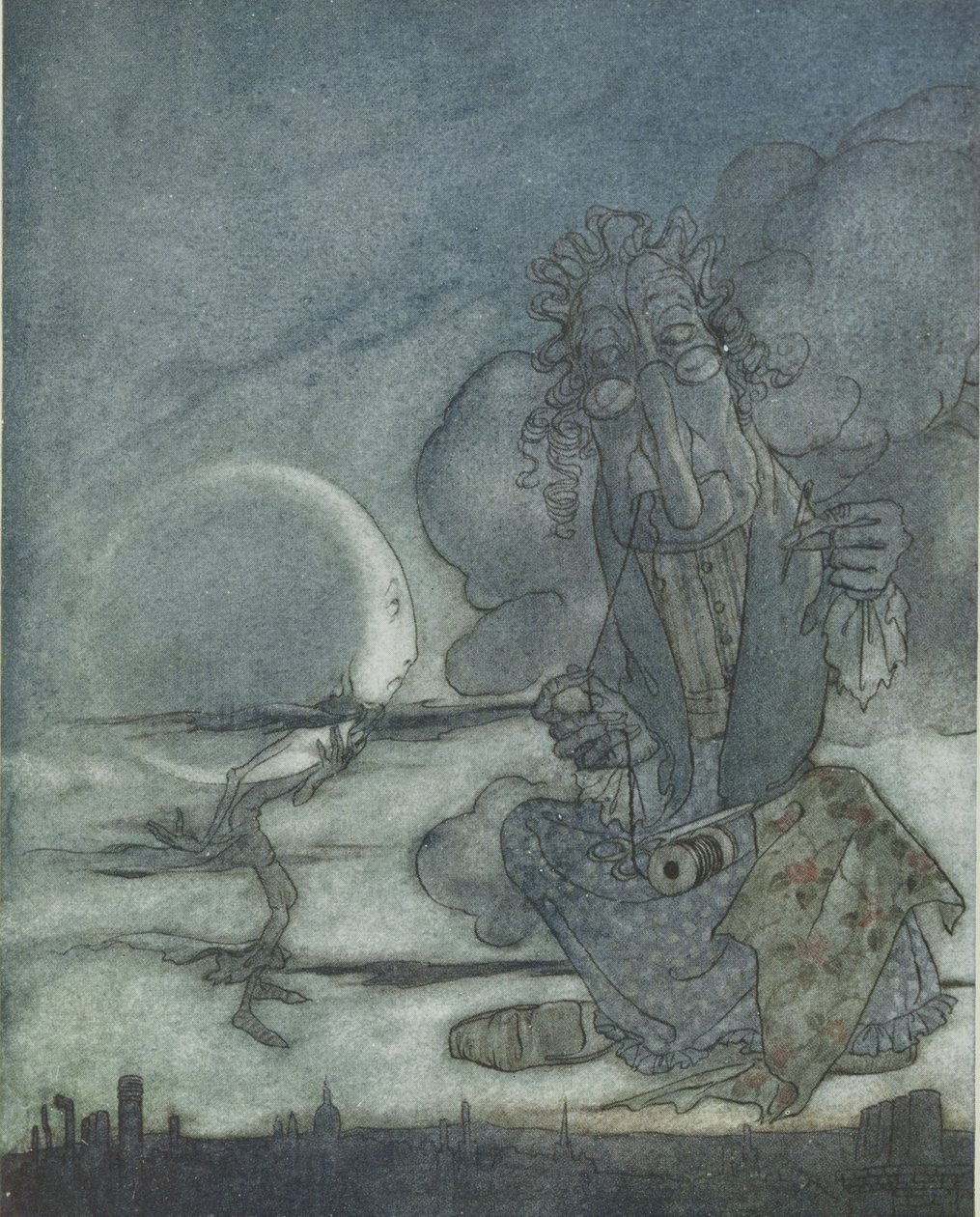 La Luna y su Madre, ilustración de 