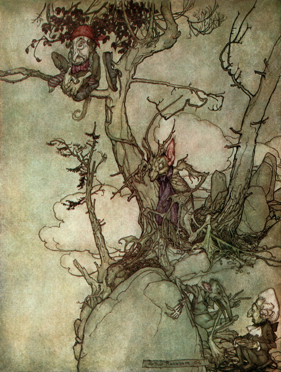 Cuento corto de Washington Irving de Arthur Rackham
