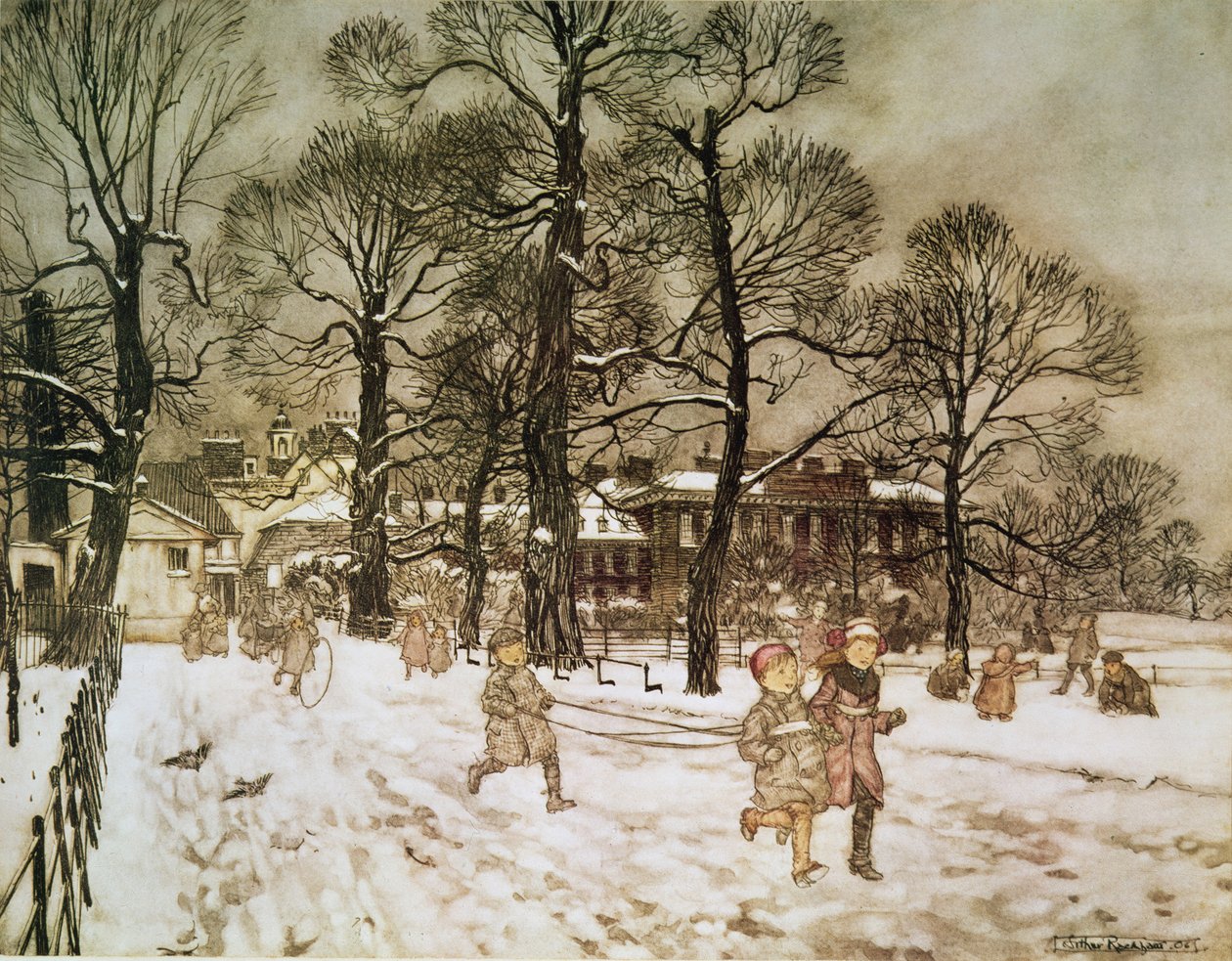 Invierno en los Jardines de Kensington de 