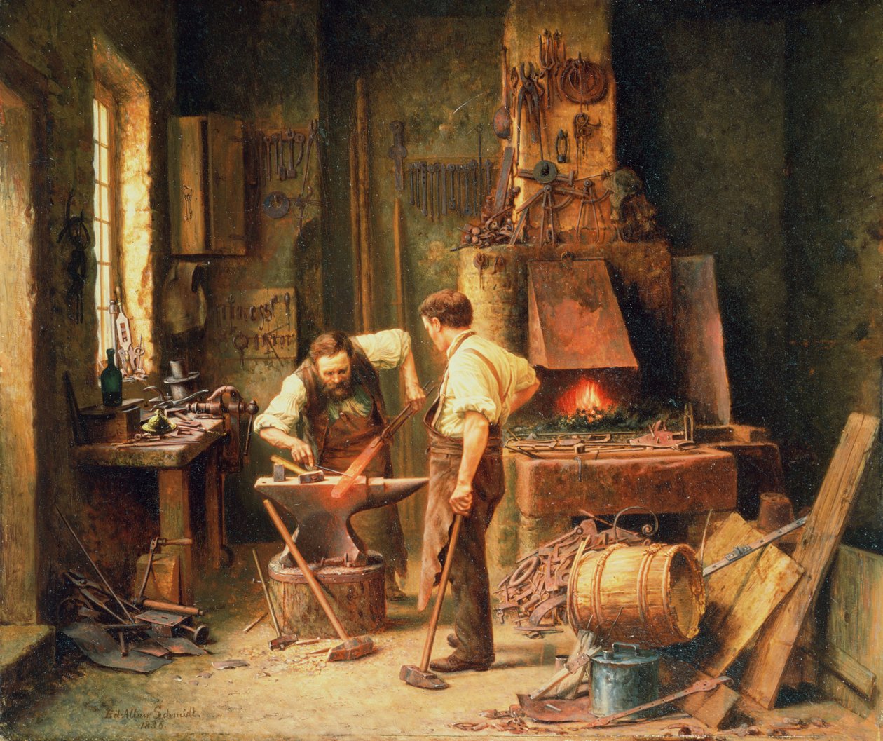 La fragua, 1836 de Arthur Schmidt