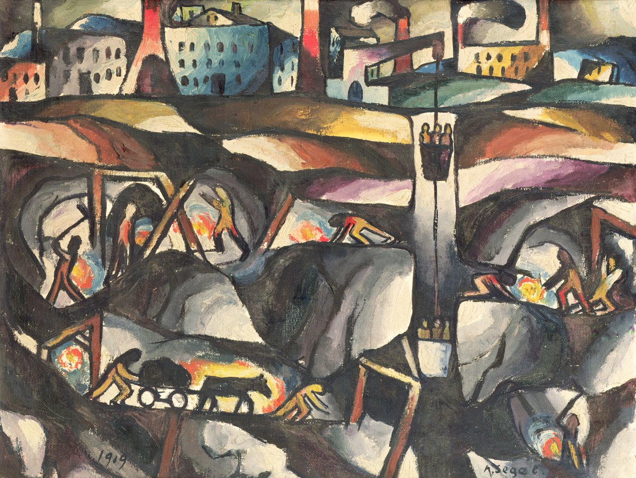 Minería, 1919 de Arthur Segal