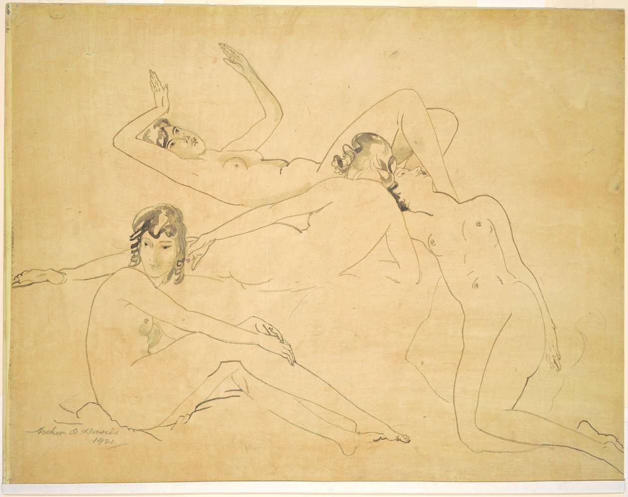 Cuatro figuras de Arthur B. Davies
