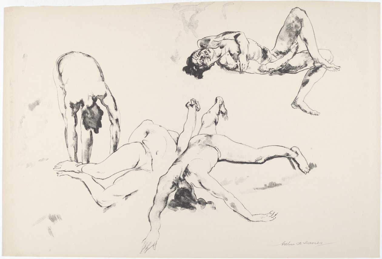 Hombres en Agonía de Arthur B. Davies