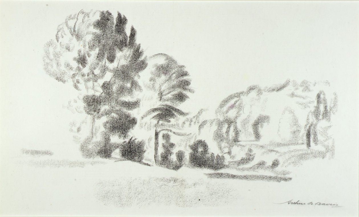 Orilla del lago Rockland de Arthur B. Davies