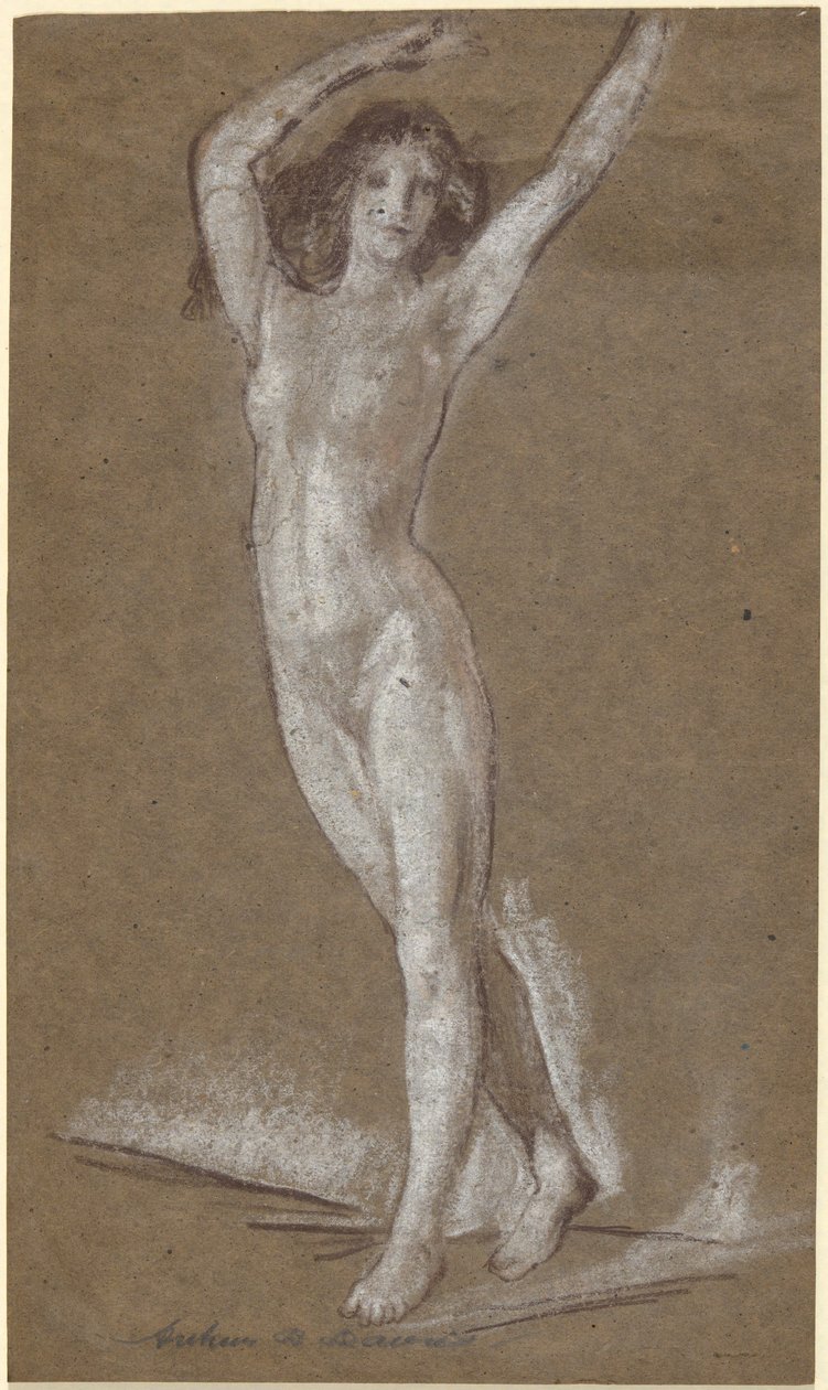 Desnudo femenino de pie de Arthur B. Davies