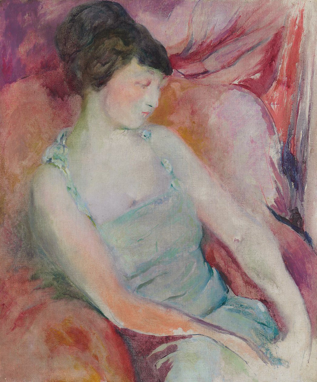 Retrato de Helen Fleck Seyffert, c.1921 (óleo sobre lienzo) de Arthur Beecher Carles