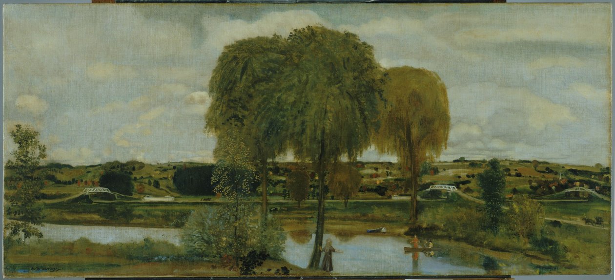 A lo largo del canal Erie de Arthur Bowen Davies