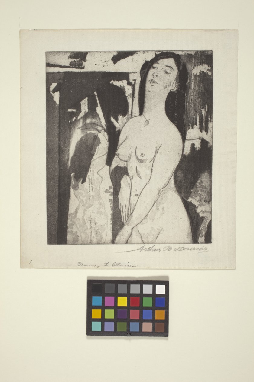 Doorway To Illusion (aguafuerte y aguatinta) de Arthur Bowen Davies