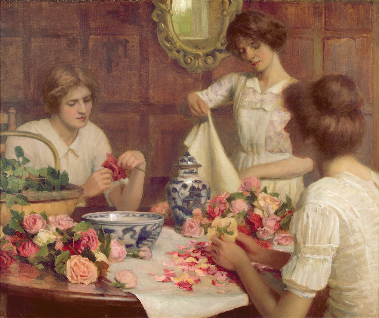 Pot Pourri (óleo sobre lienzo) de Arthur Claude Cooke