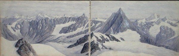 Vista desde el Breithorn de Arthur Cust