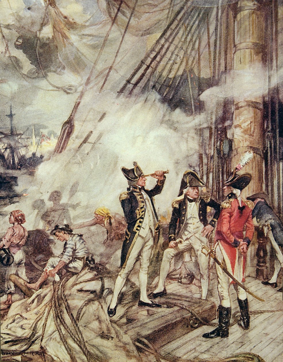 Todos los del almirante, ilustración de 
